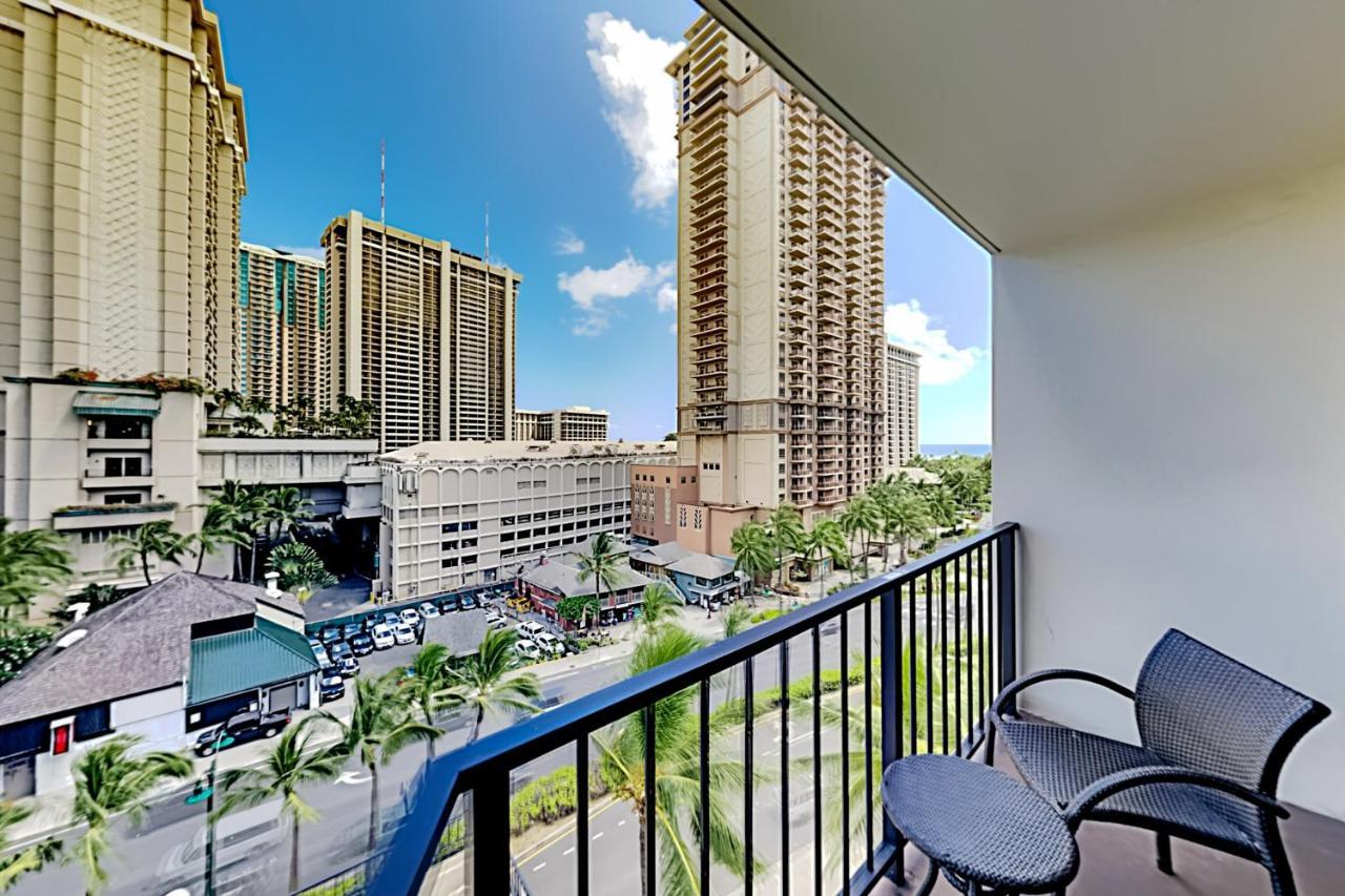 ホノルルAqua Palms Waikiki Ocean View Lanai Parking Includedアパートメント エクステリア 写真