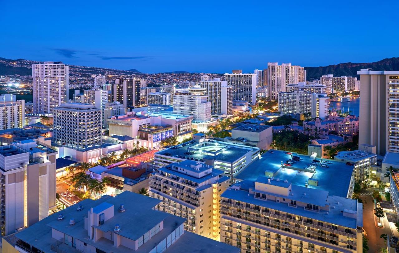 ホノルルAqua Palms Waikiki Ocean View Lanai Parking Includedアパートメント エクステリア 写真